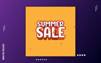 Creative Summer Sale Vector Banner