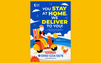 Delivery Service Poster #04 Print Template