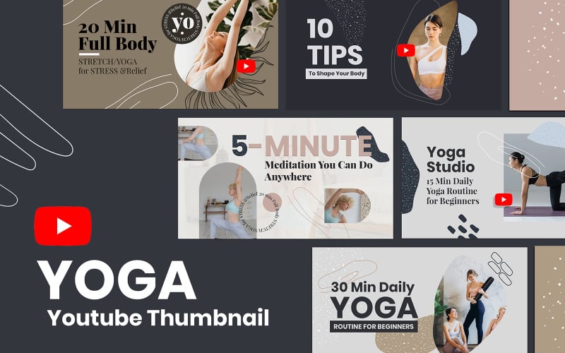 Yoga Youtube Thumbnail Cover Social Media