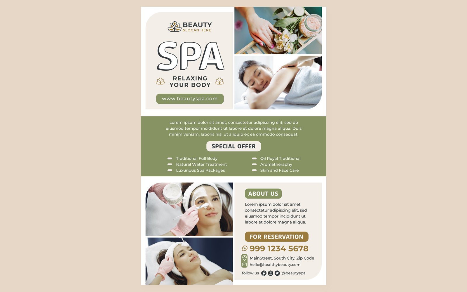 Kit Graphique #196408 Spa Beaut Divers Modles Web - Logo template Preview