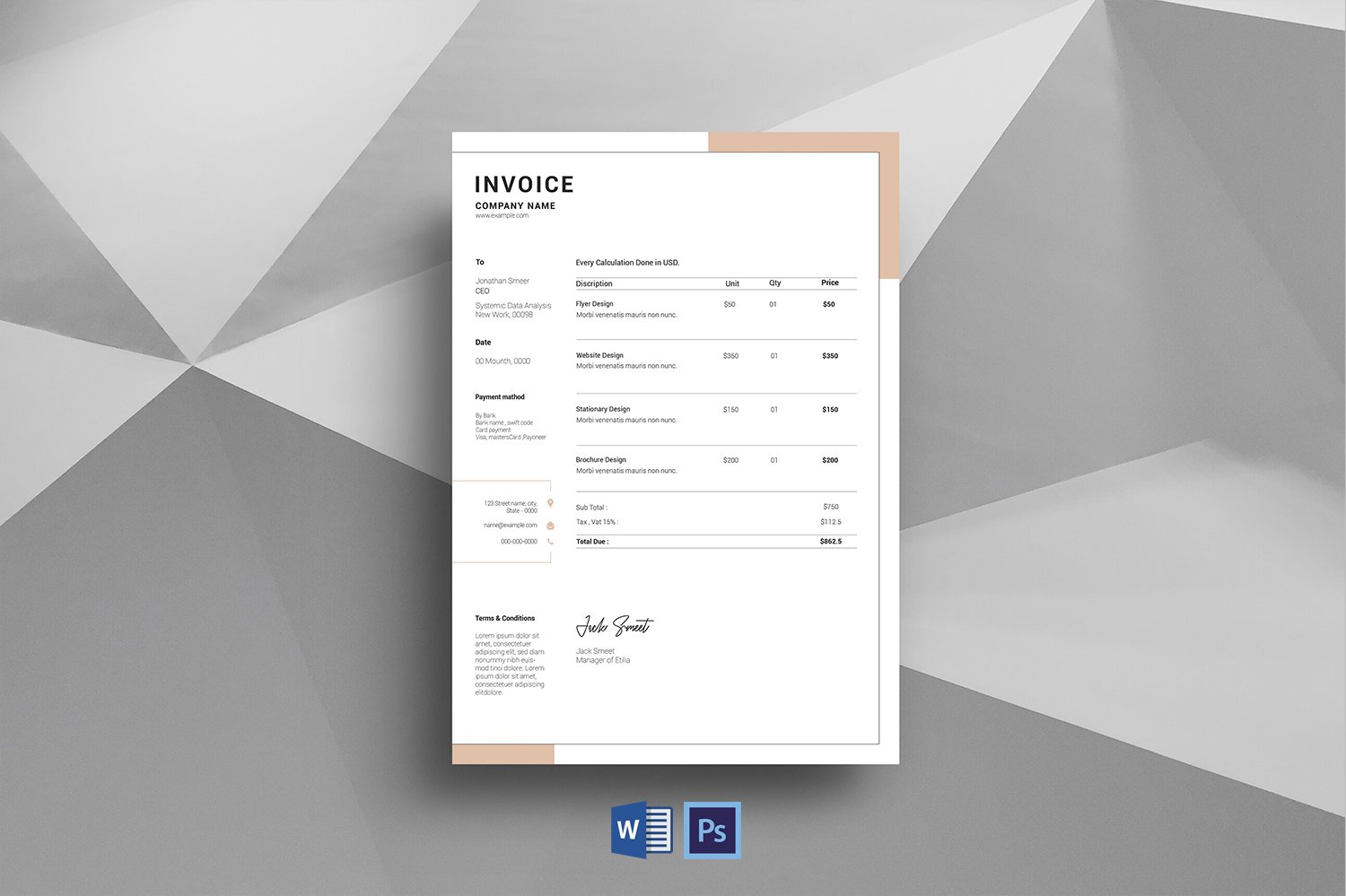 Kit Graphique #196421 Invoice Corporate Divers Modles Web - Logo template Preview