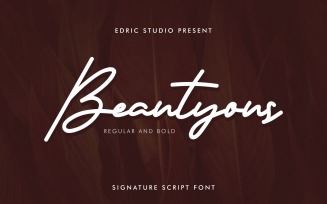 Beautyous Signature Handwritten Font