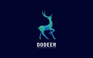 Deer Gradient Logo Template