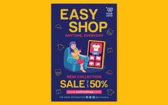Online Shopping Poster #01 Print Template