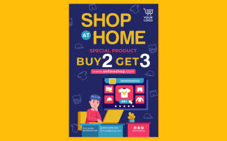 Online Shopping Poster #02 Print Template