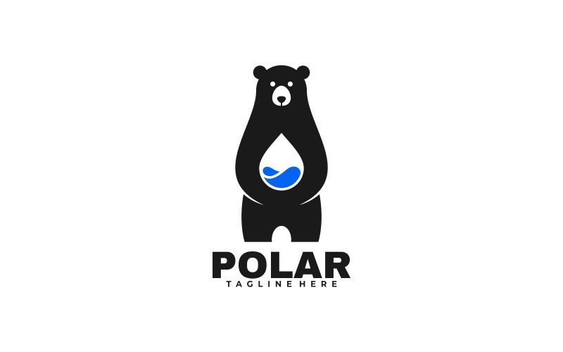 Polar Silhouette Logo Style Logo Template