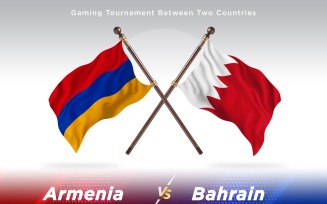 Armenia versus Bahrain Two Flags