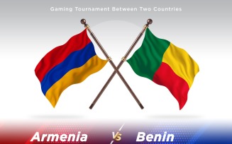 Armenia versus Benin Two Flags