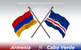 Armenia versus Cabo Verde Two Flags