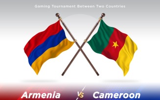 Armenia versus Cameroon Two Flags.