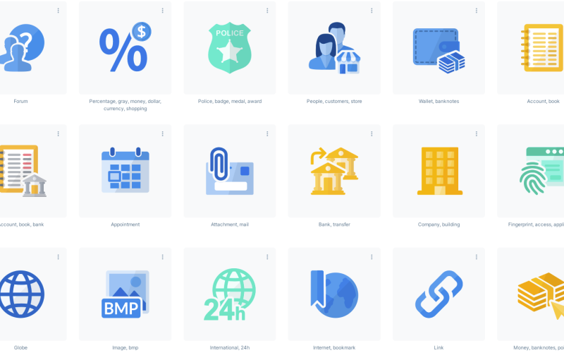 Business Transparent Background Icons With Png And Svg Extension Files Icon Set