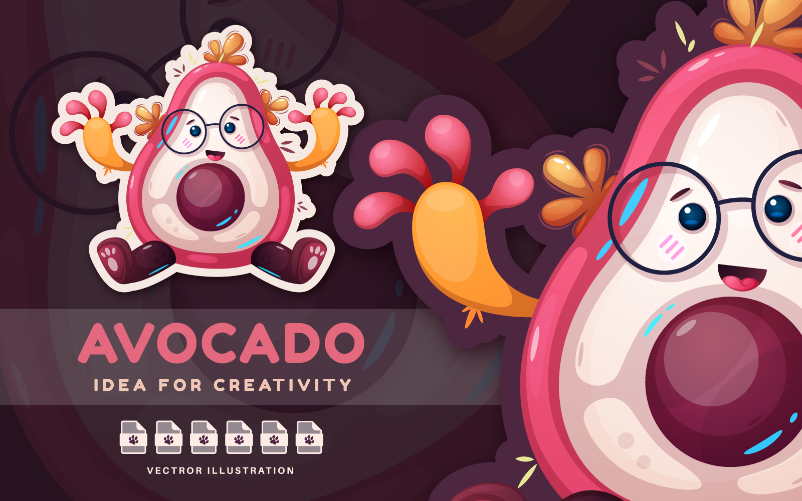 Kit Graphique #196821 Caractere Sticker Web Design - Logo template Preview