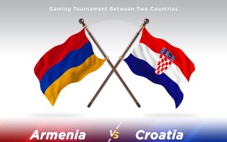 Armenia versus Cuba Two Flags