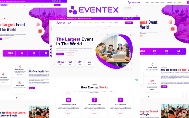 Eventex - Event & Conference HTML5 Template Website Template