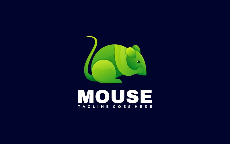 Mouse Gradient Logo Style Logo Template