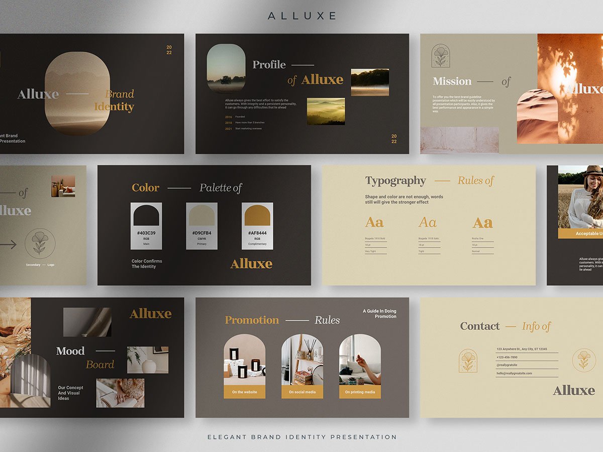 Kit Graphique #197137 Alluxe Brand Divers Modles Web - Logo template Preview