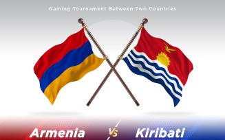 Armenia versus Kiribati Two Flags
