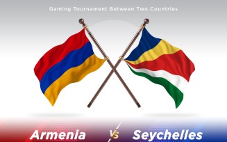 Armenia versus Seychelles Two Flags