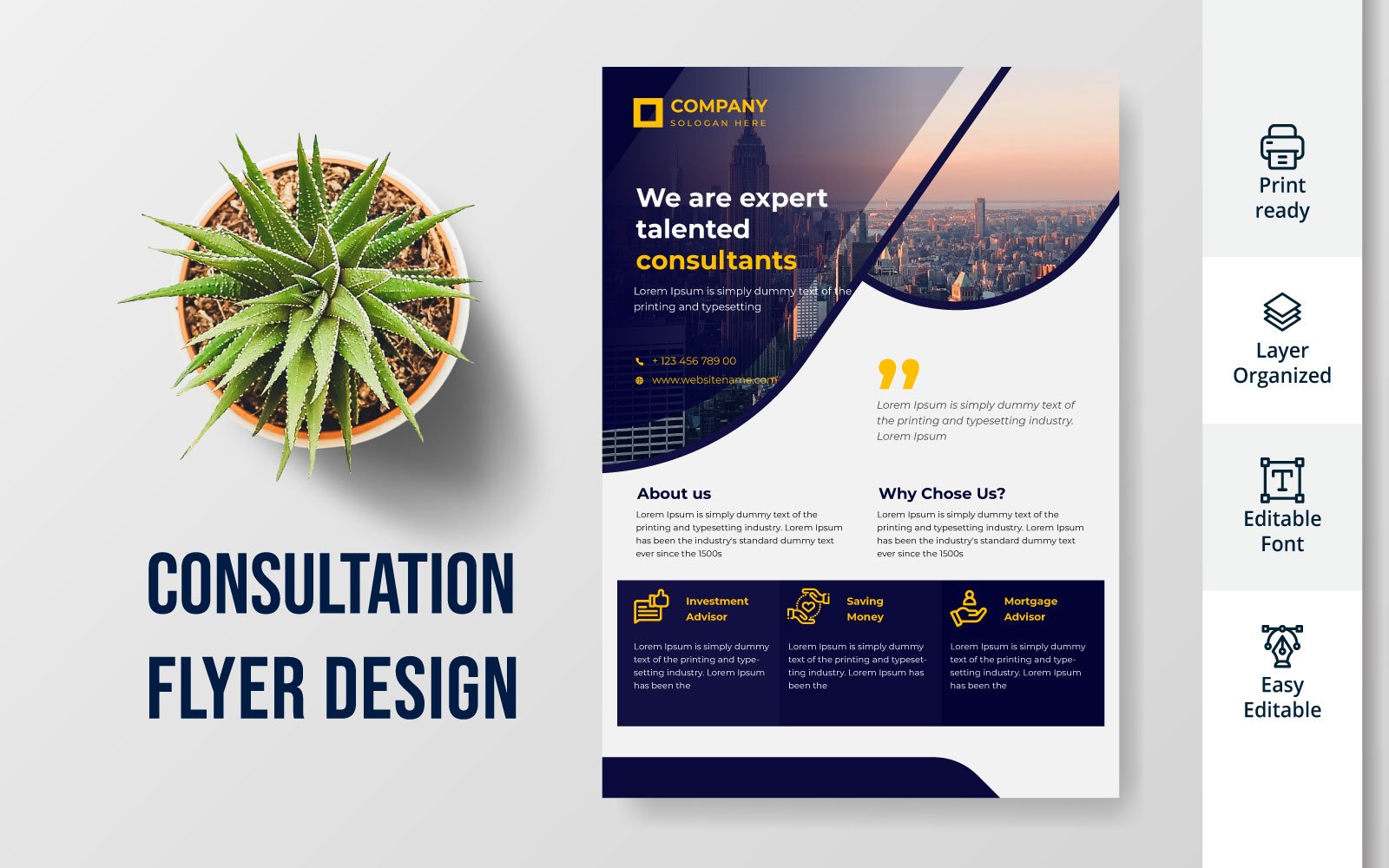 Template #197216 Flyer  Webdesign Template - Logo template Preview