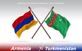 Armenia versus Turkmenistan Two Flags