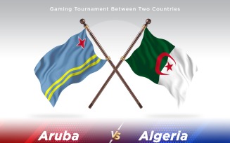 Aruba versus Algeria Two Flags
