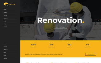 Brixal Building Construction Html Template