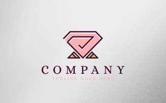 Diamond Rose Logo Template