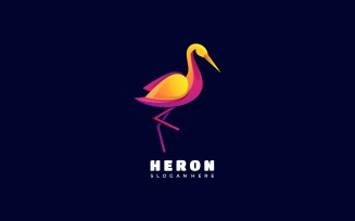 Heron Gradient Colorful Logo Style