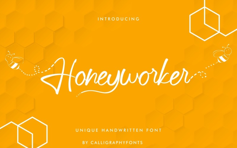 Honeyworker Handwriting Font