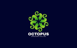Octopus Flower Gradient Logo