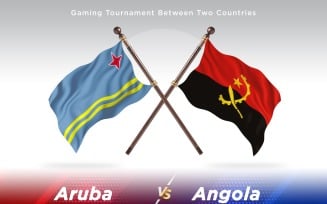 Aruba versus Angola Two Flags