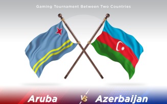 Aruba versus Azerbaijan Two Flags