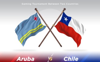Aruba versus Chile Two Flags