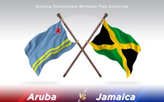 Aruba versus Jamaica Two Flags
