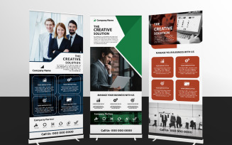 Business Roll-Up Corporate Identity Template
