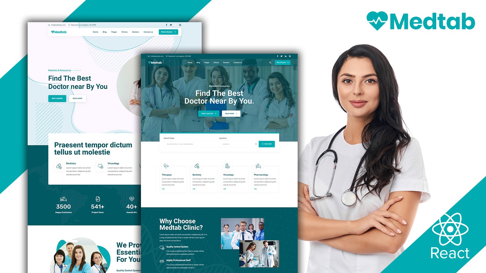 Template #197484 Clean Clinic Webdesign Template - Logo template Preview