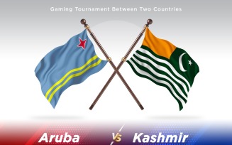 Aruba versus Kashmir Two Flags