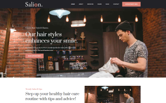 Hair Salon & Beauty, Barber Shop Html Template