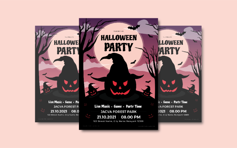 The Halloween Pumpkin Flyer Corporate Identity