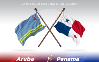 Aruba versus Panama Two Flags