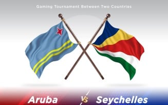 Aruba versus Seychelles Two Flags