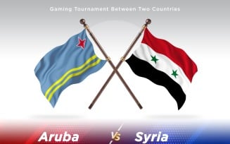 Aruba versus Syria Two Flags