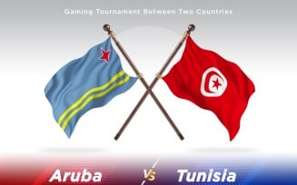 Aruba versus Tunisia Two Flags