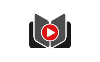 Book video education vector template