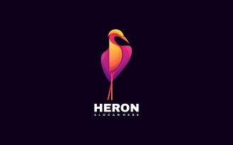 Heron Gradient Colorful Logo Template