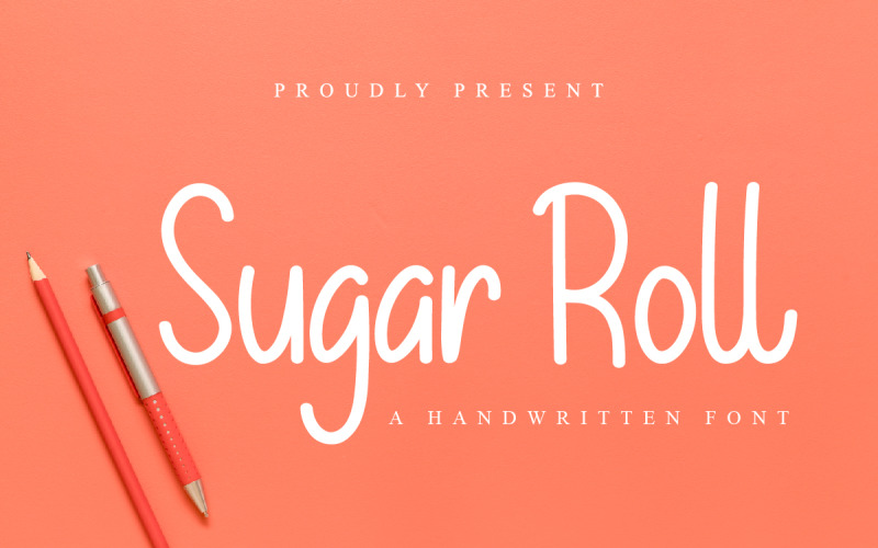 Sugar Roll Font Handwriting Font