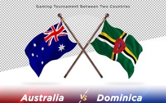 Australia versus Dominica Two Flags