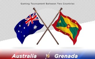 Australia versus Grenada Two Flags