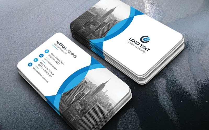 Creative Business Card, Logo Text Corporate Identity
