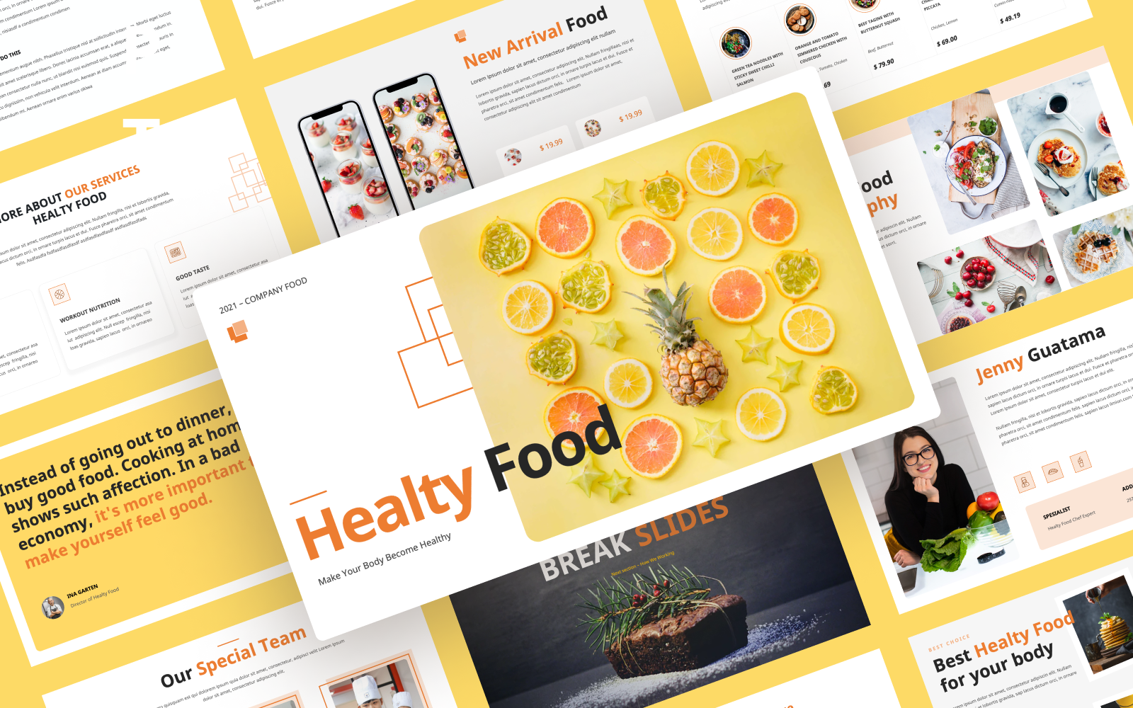 Kit Graphique #197703 Healthy Food Divers Modles Web - Logo template Preview